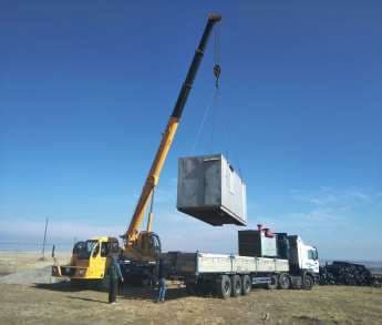 Буровая установка на подготовке оснований
